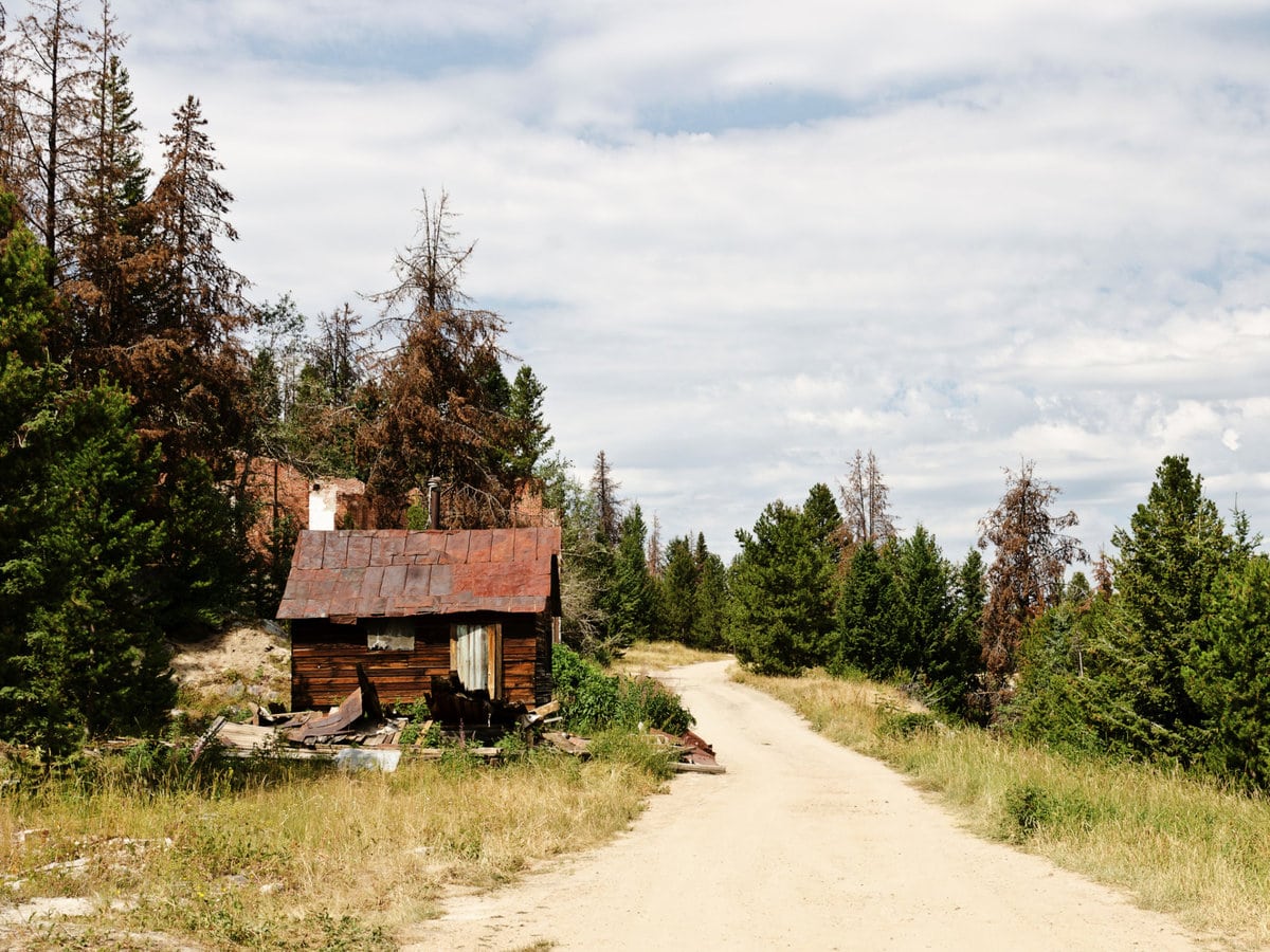 An abandoned cabin in Granite, Montana