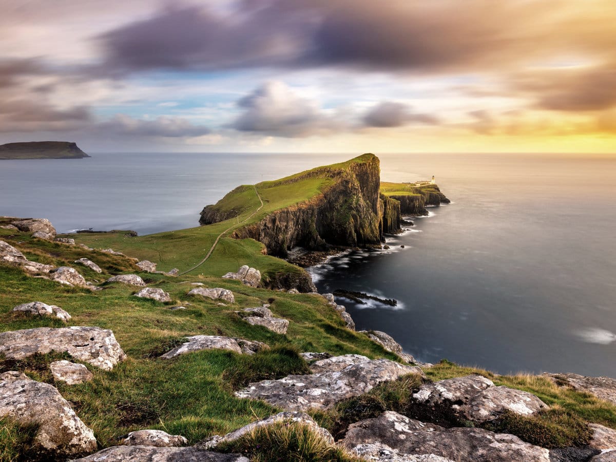 Viewpoint of Neist Point Lighthouse on the Isle of Skye