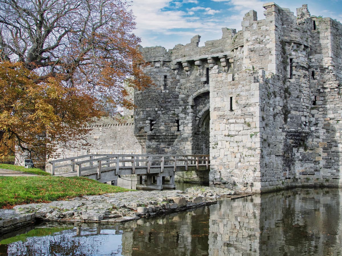 Beaumaris Castle in Anglesey, North Wales