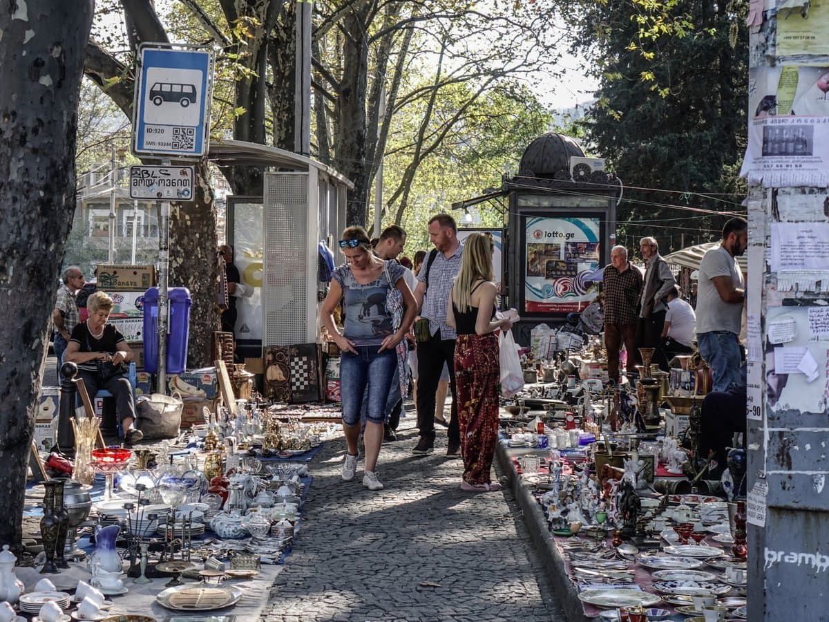 Dry Bridge Market in Tbilisi, Georgia