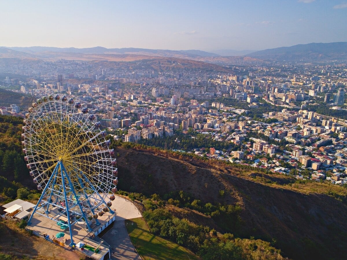 Mtatsminda Park in Tbilisi, Georgia