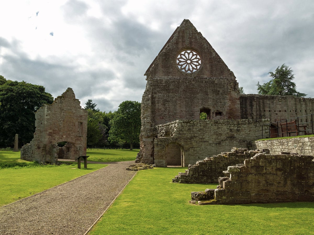 Ruins of Dryburgh Abbey in Scotland