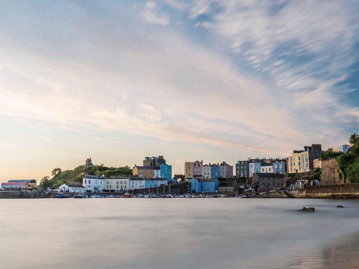 Tenby's harbour on the south coast of Wales