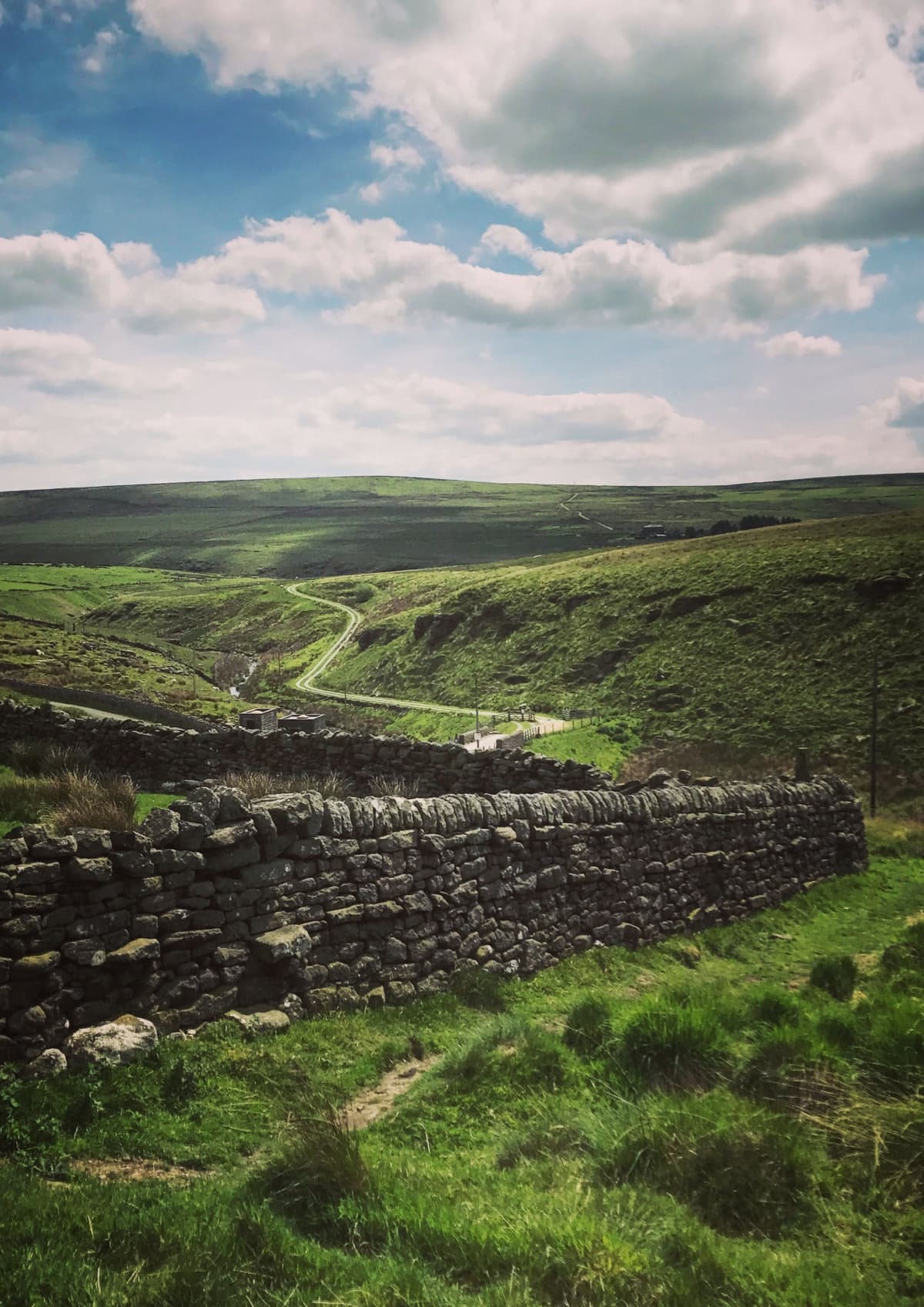 A view of the West Yorkshire Calderdale along the Pennine Way