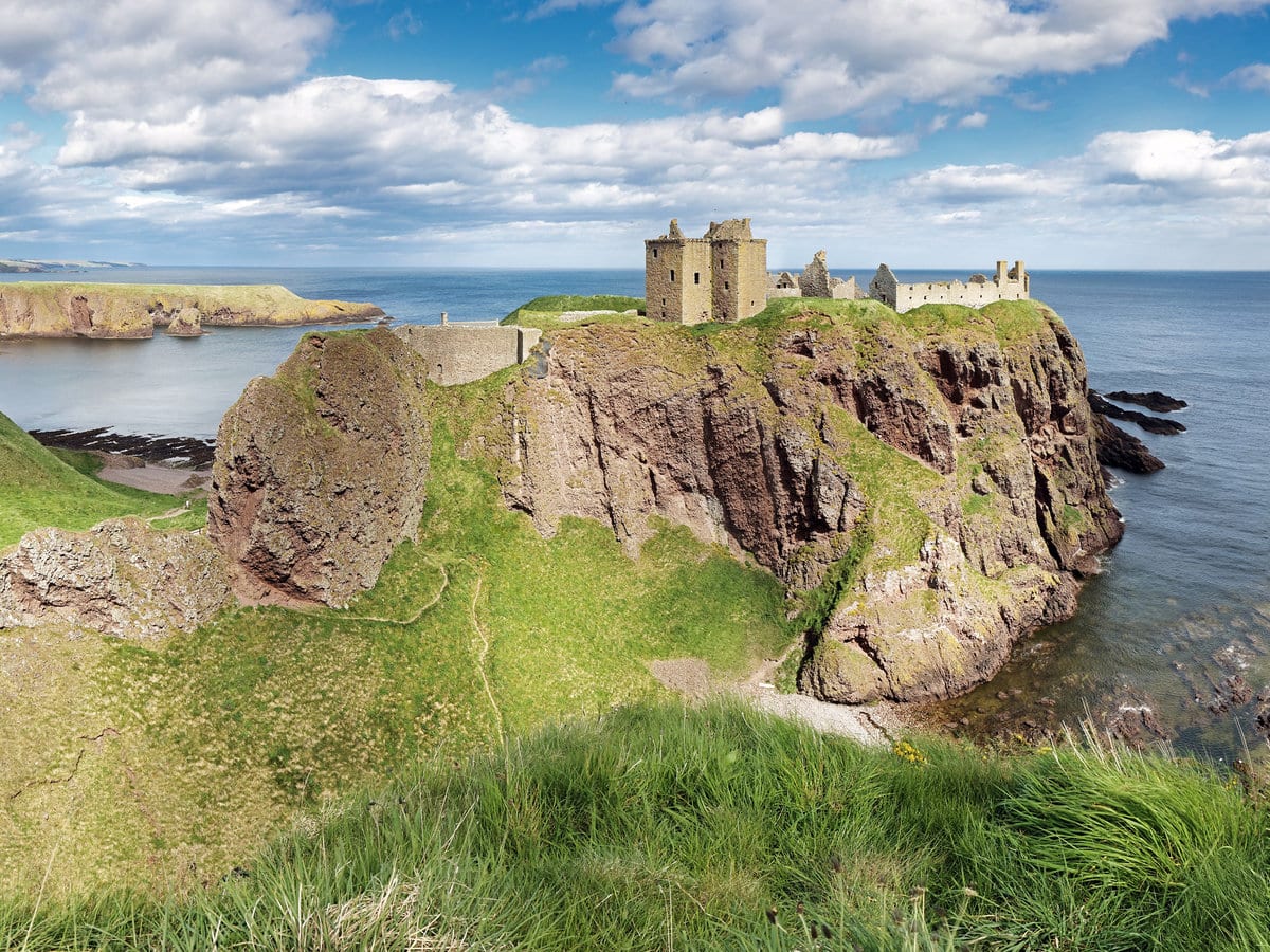 Dunnottar Castle Located in the North East Coast of Scotland