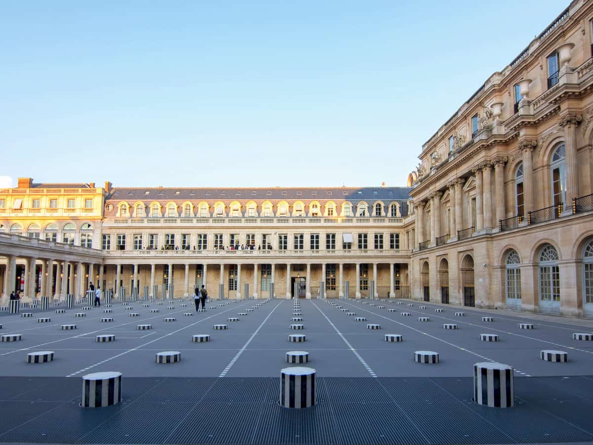 Entrance of the Palais Royal Palace in Paris