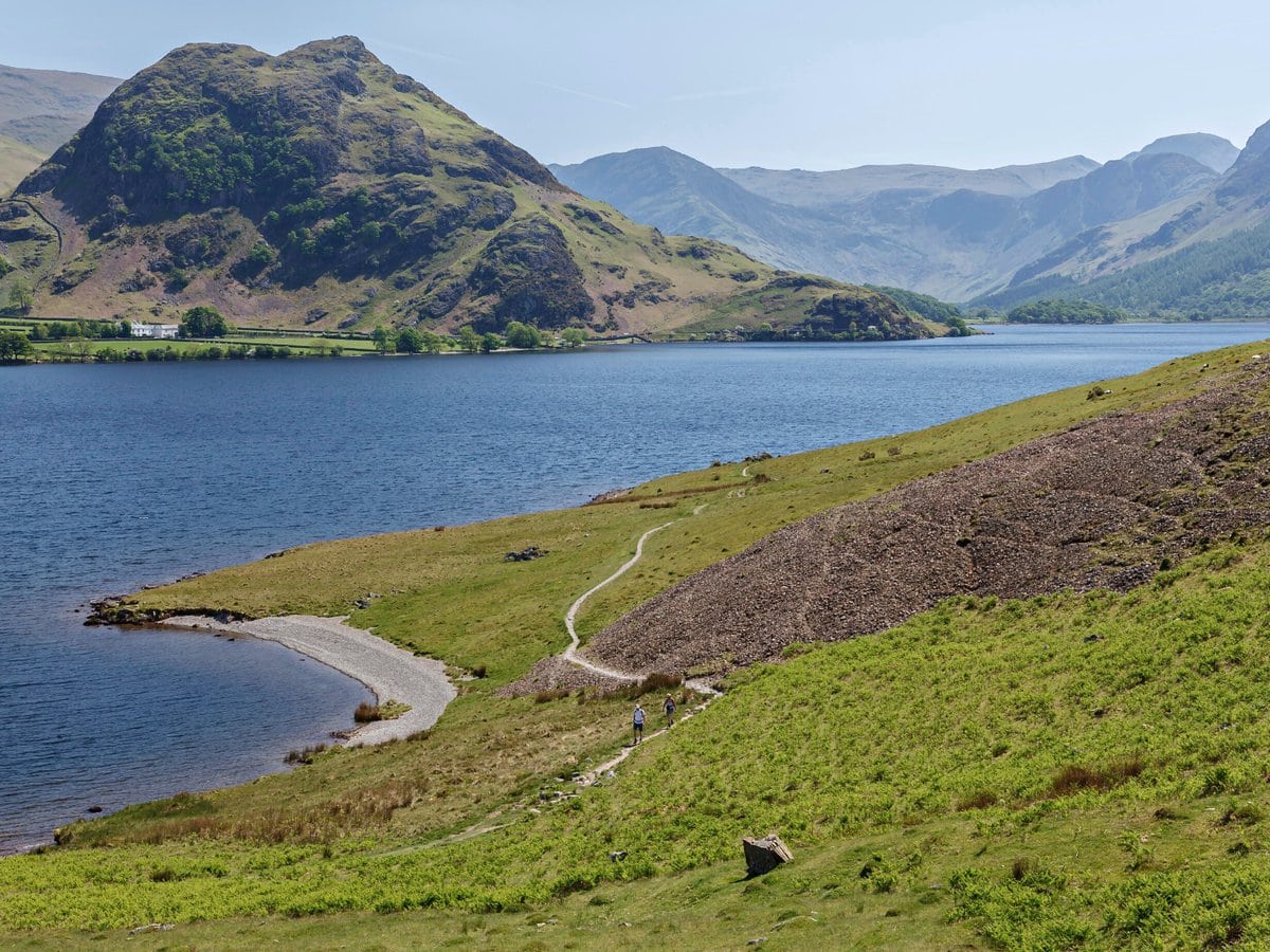 Lake of Crummock Water in Lake District National Park, England