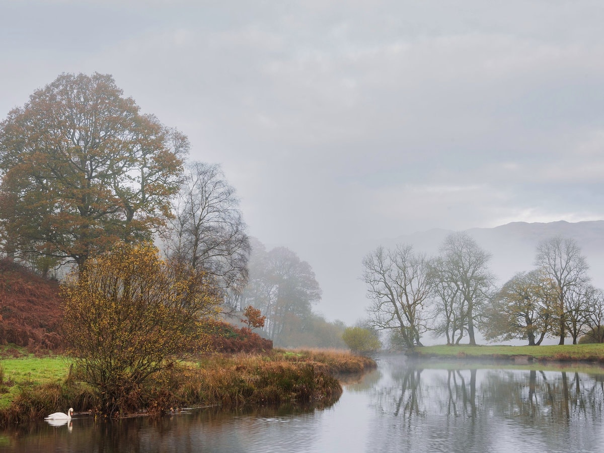 River Brathay in Lake District, north-west England