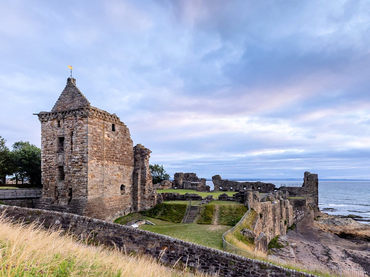 St Andrews Castle Situated on a Cliff Top to the North of Edinburgh and South of Dundee