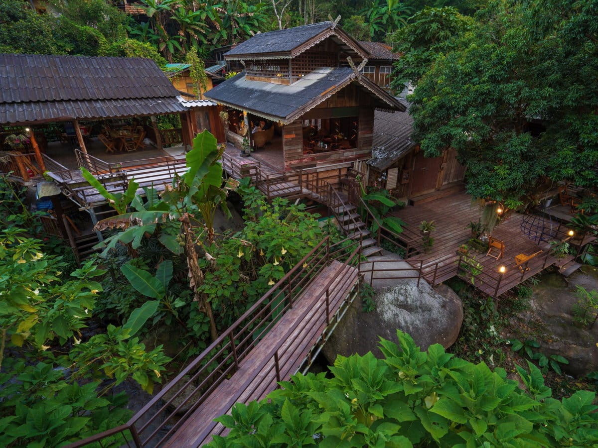 A small traditional village at Mae Kampong Village, Chiang Mai Province, Thailand