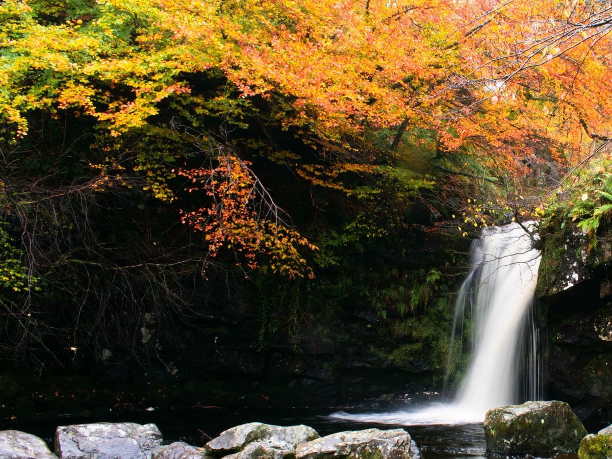 Campsie Waterfall in Scotland