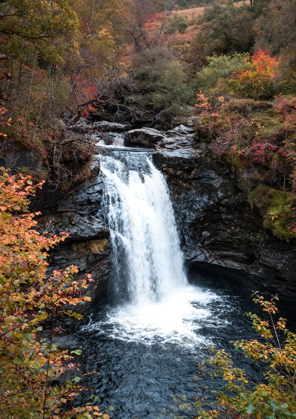 Falls of Falloch Waterfall in Scotland