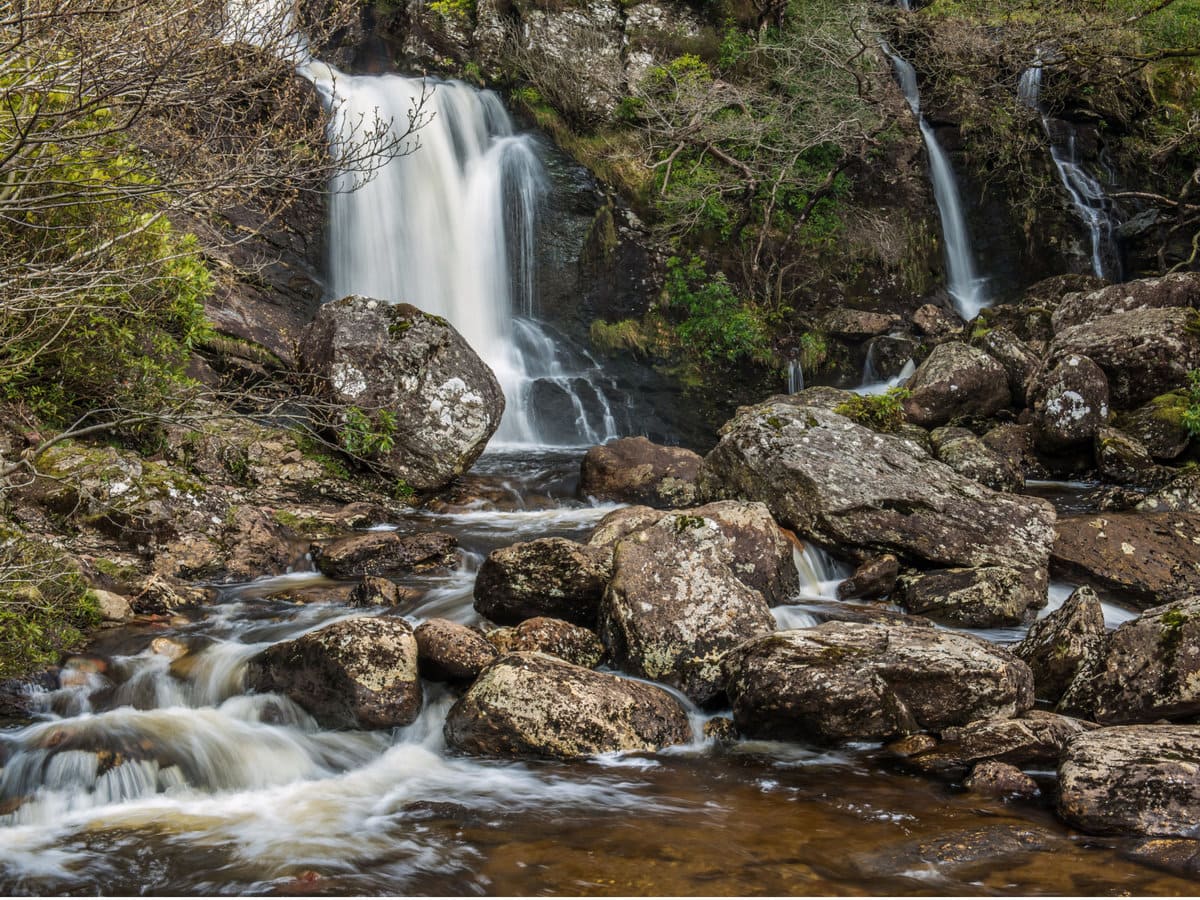 Inversnaid Waterfall in Scotland