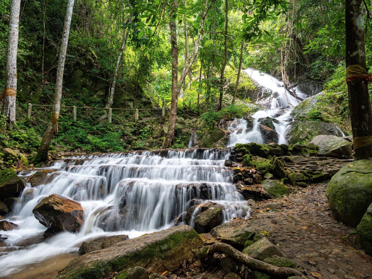 Mae Kampong waterfall in Chiang Mai,Thailand