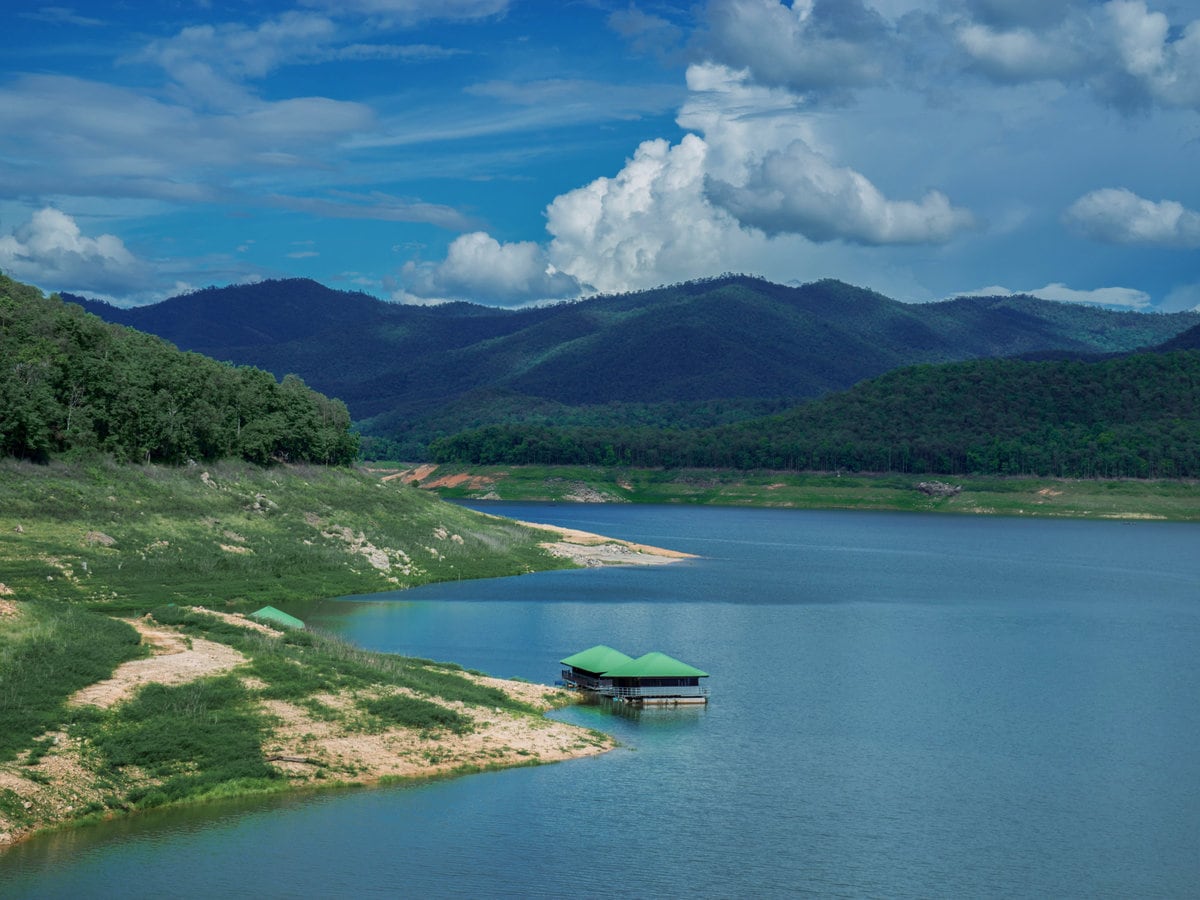 Mae Ngat Dam in the Mae Taeng District of Chiang Mai Province, Thailand