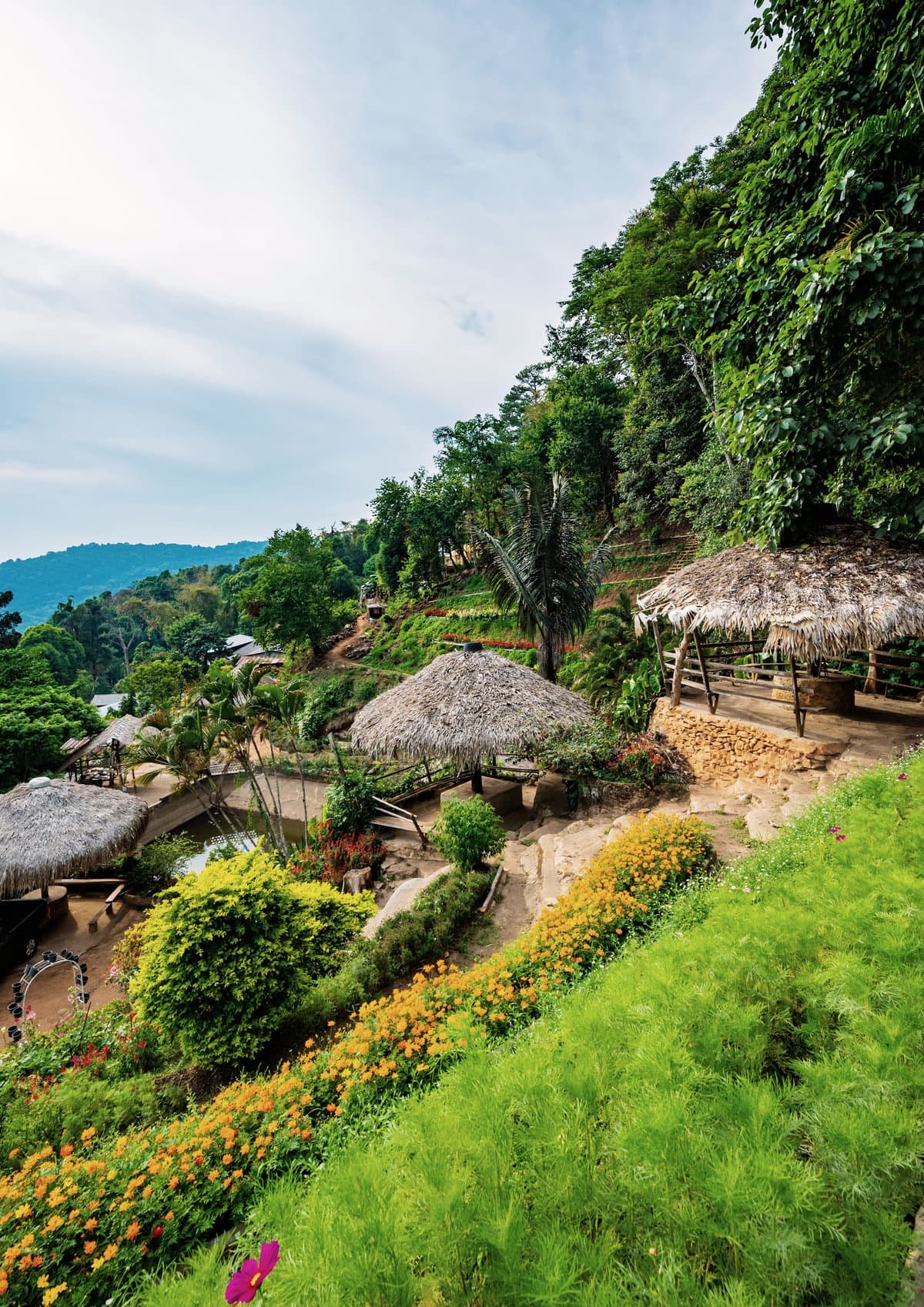 Park at Doi Pui Hmong Village, Chiang Mai, Thailand