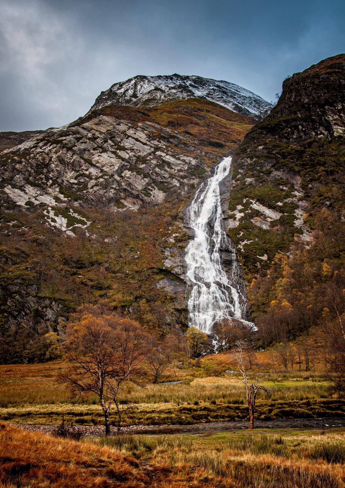 Steall Waterfall in Glen Nevis, Scotland