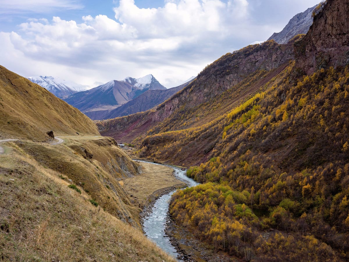 Truso Valley near Stepantsminda, Georgia