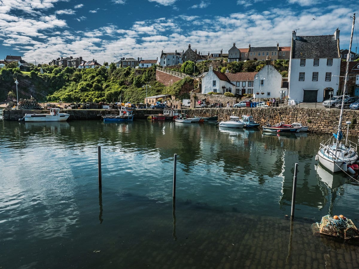 Crail Village and Harbor in Fife, Scotland