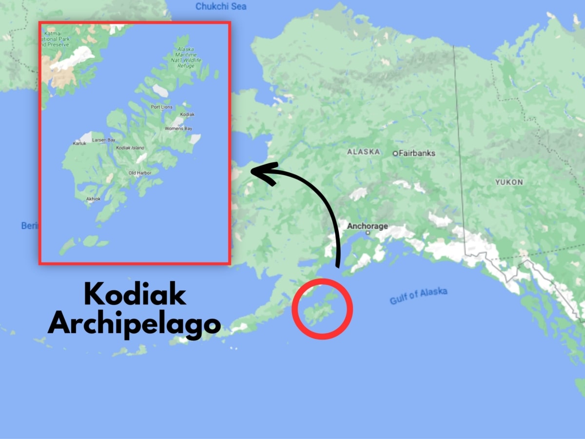 Kodiak Archipelago Map