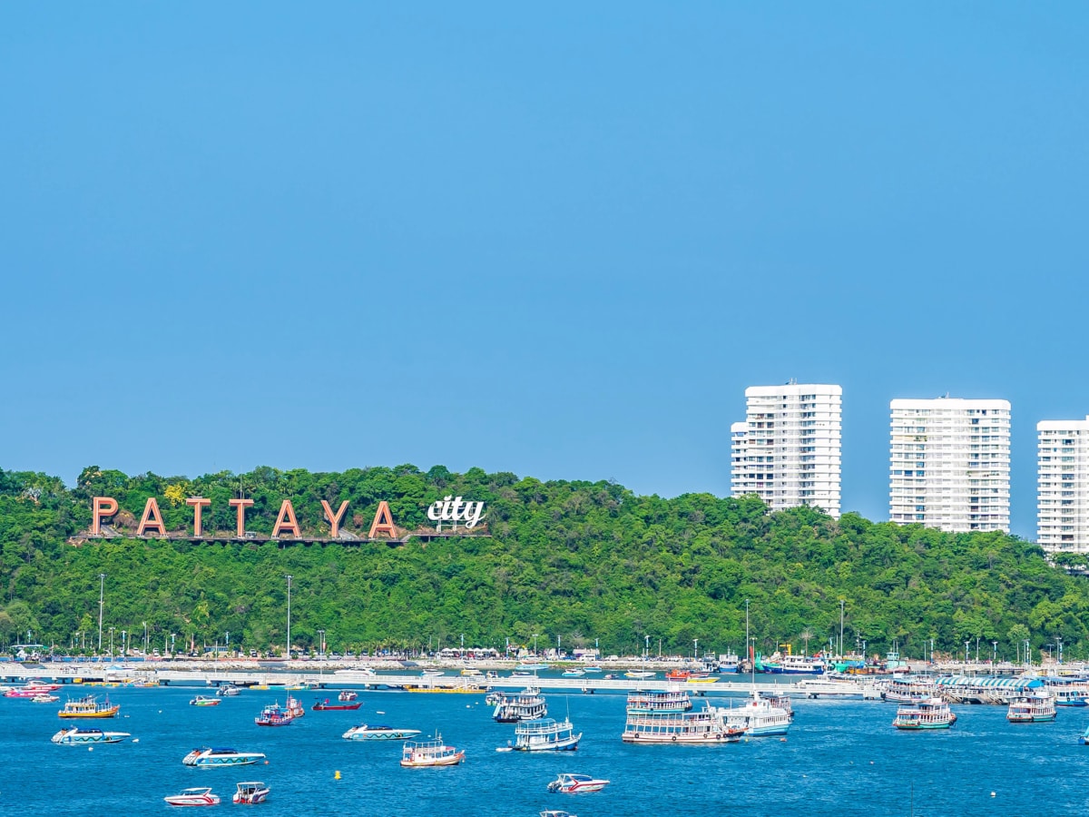 Ocean bay landscape of Pattaya in Thailand