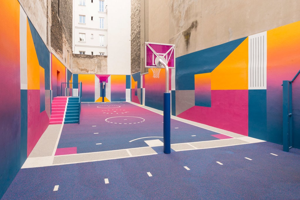 Basketball Court at Pigalle in Paris