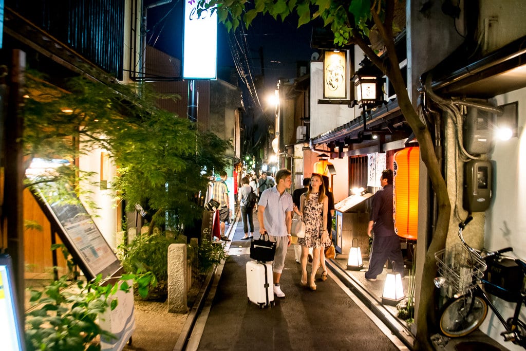 Pontocho Alley in Kyoto, Japan
