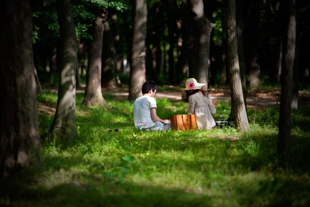 Couple in Osaka park