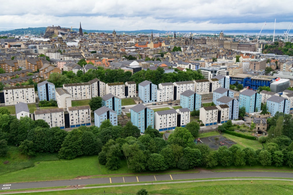 View on Edinburgh from the Holyrood Park