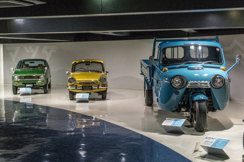Car collection in Mazda Museum Hiroshima Japan