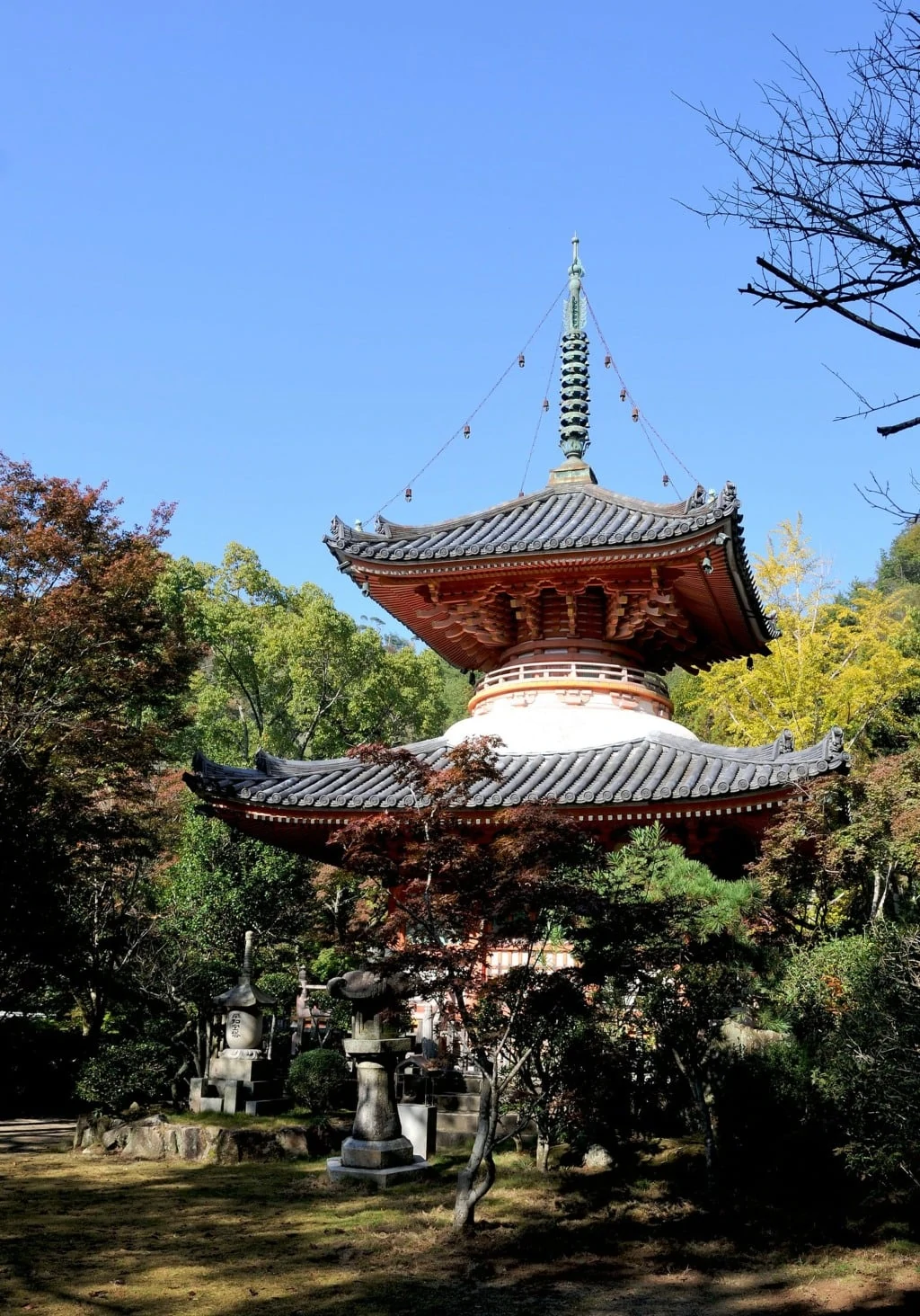 View on Temple at Mitaki-dera, Hiroshima