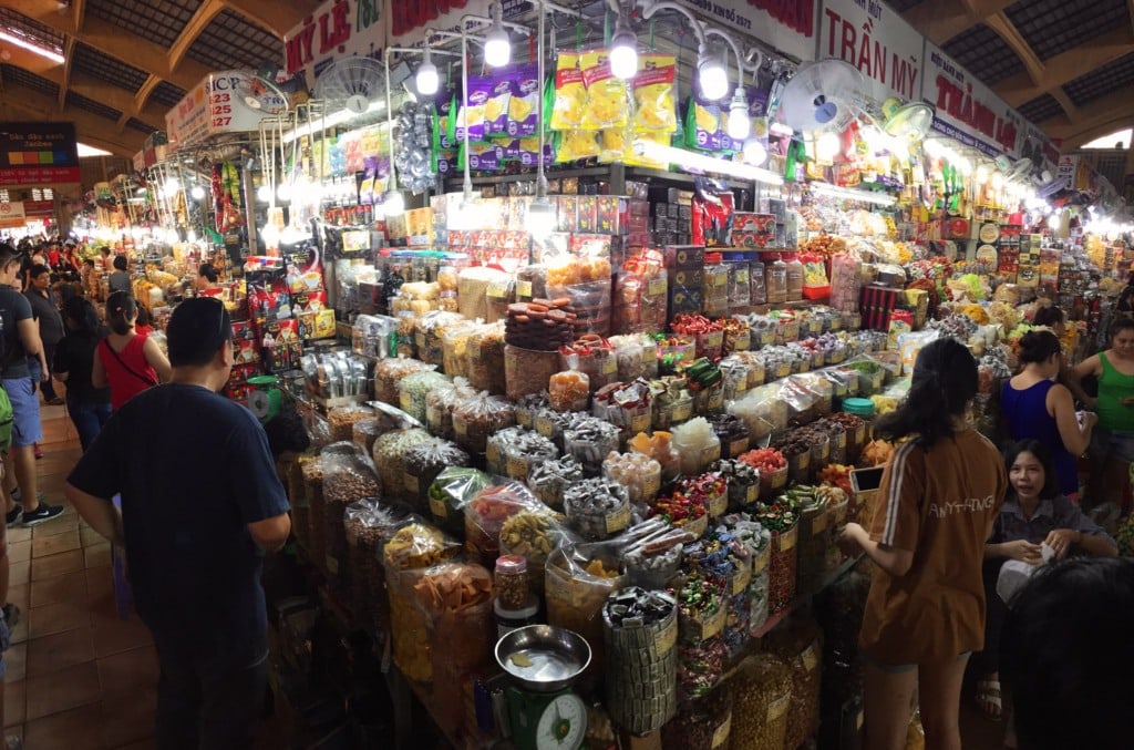Inside Ben Thanh Market in Vietnam