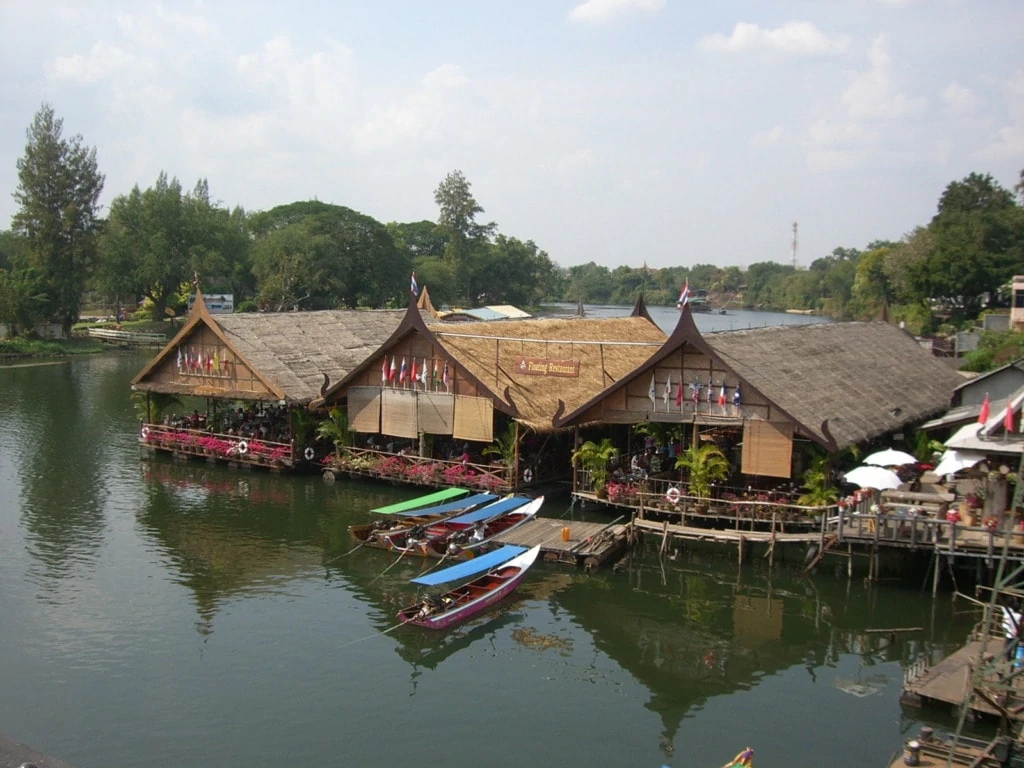 Kanchanaburi villages on the water