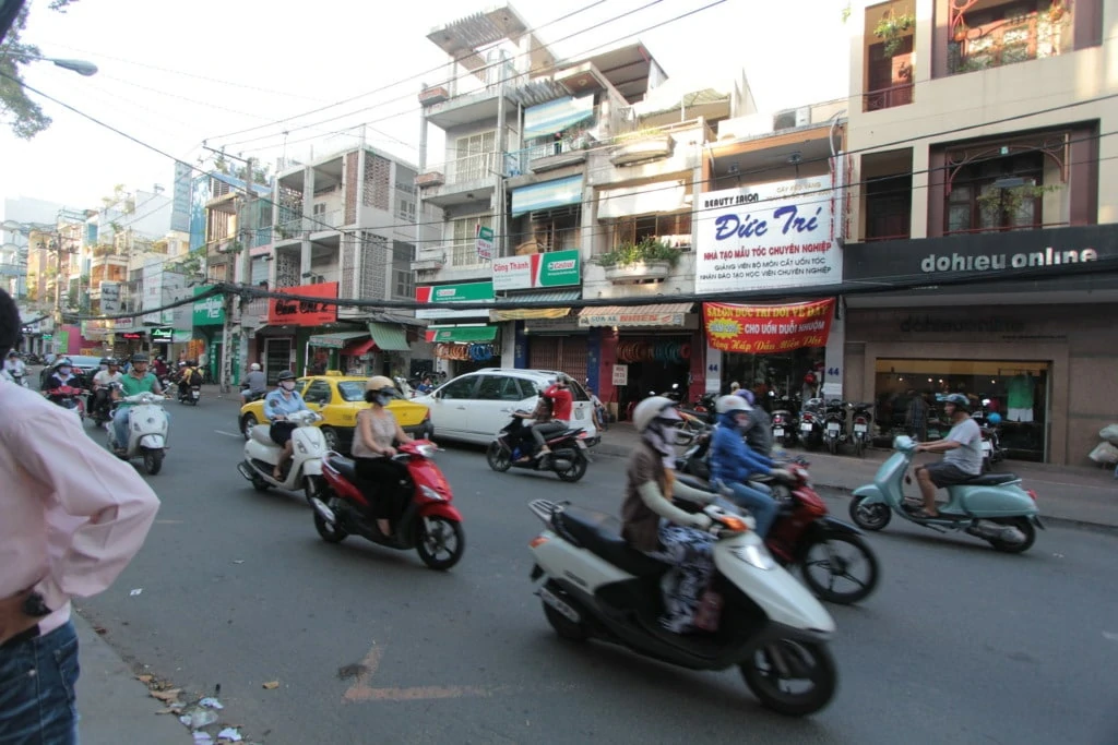 Traffic on District 3, Ho Chi Minh City, Vietnam