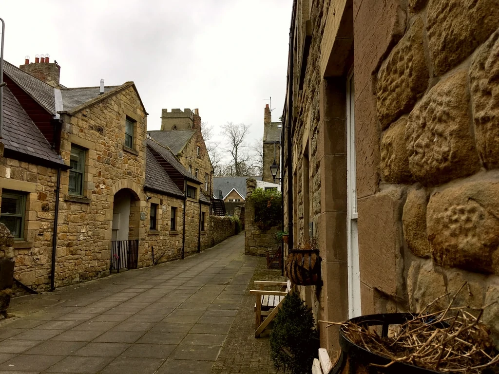 Alnwick Streets Stone Cottages