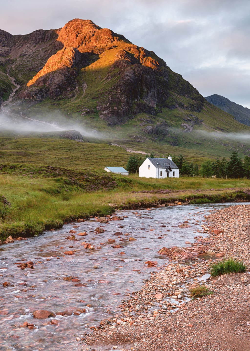 A Remote Mountain Bothy at the Foot of Glencoe in Scotland