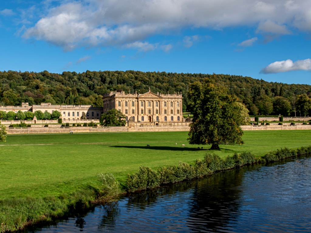 Chatsworth House in the Peak District