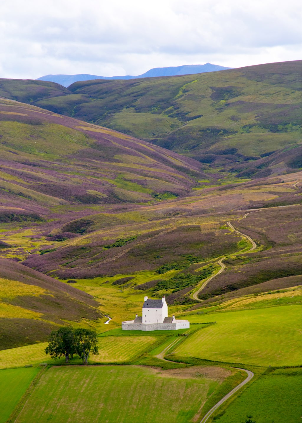 Corgarff Castle on the Snow Roads Scenic Route in Aberdeenshire, Scotland