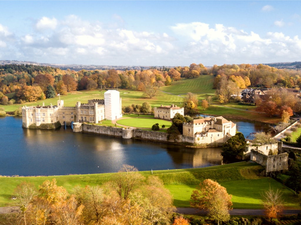 Leeds Castle from the Sky