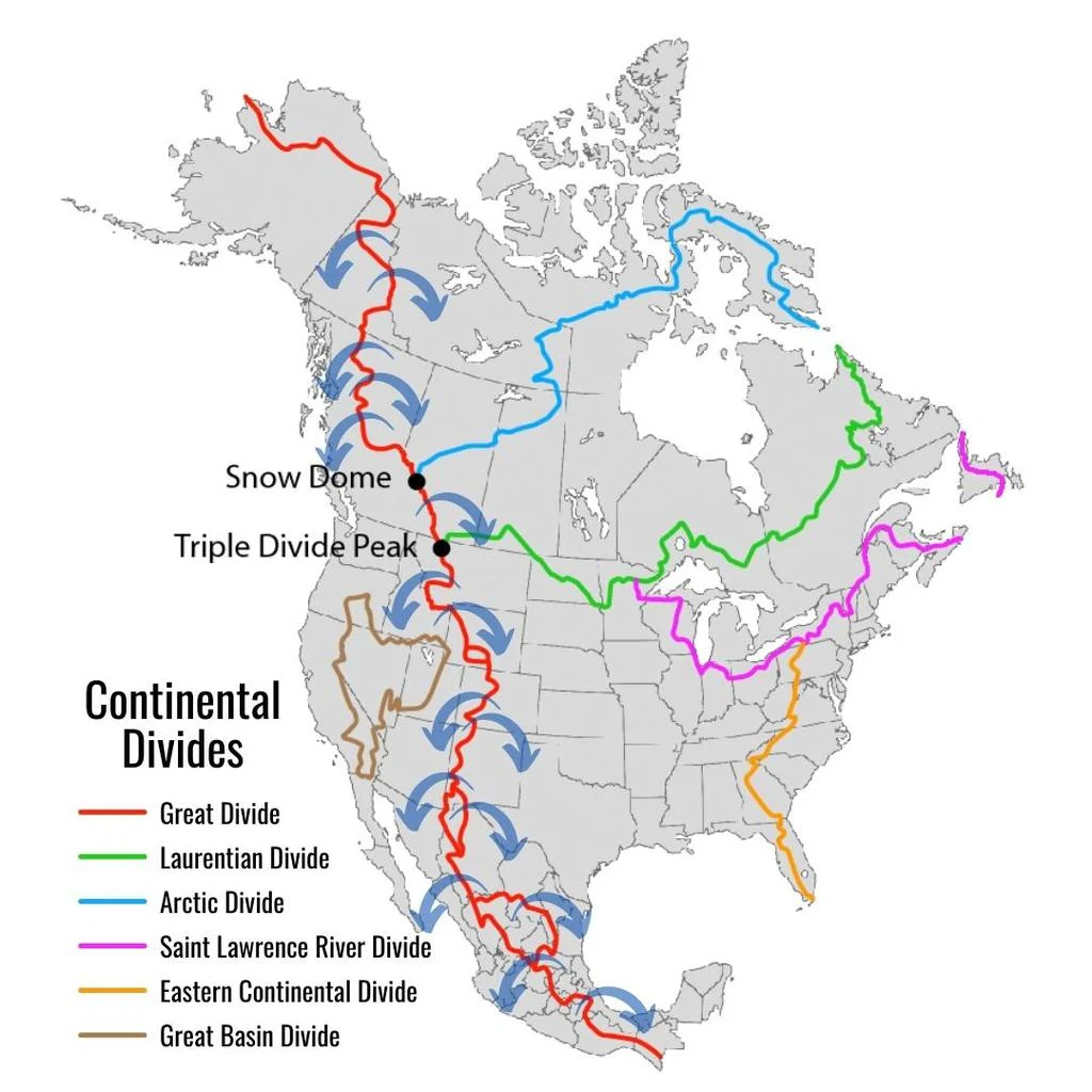Continental Divide Map