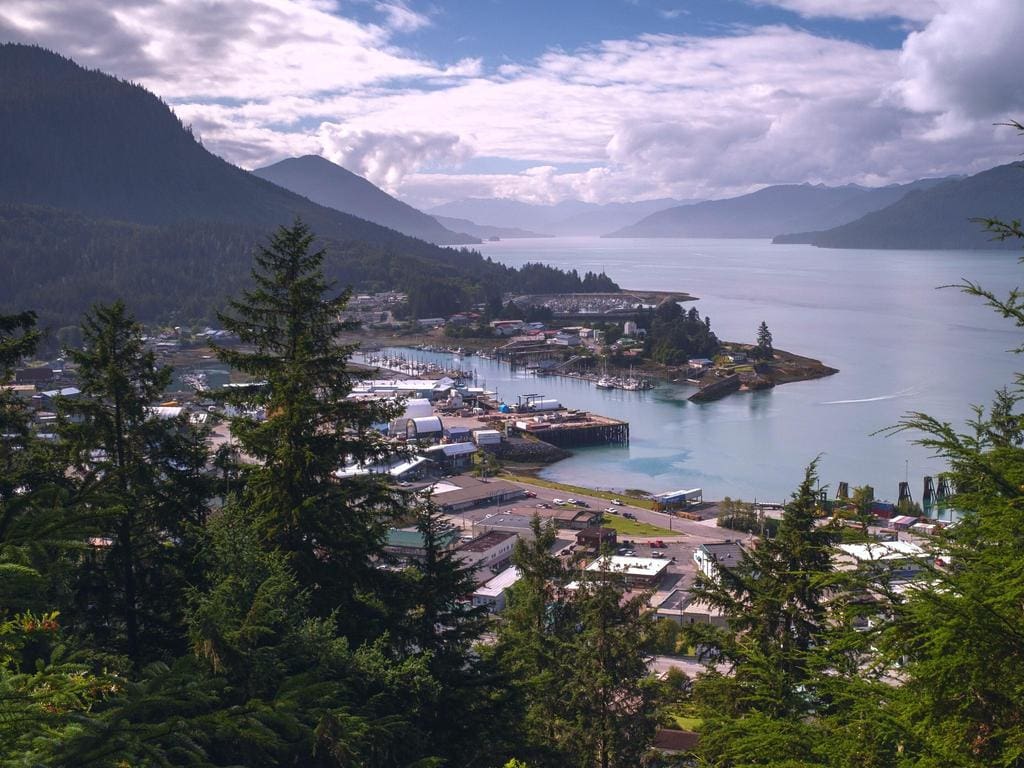 The Remote Township of Wrangell in Alaska