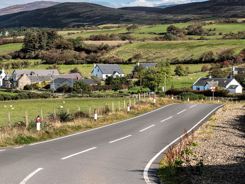A Country Road Through the Isle of Arran