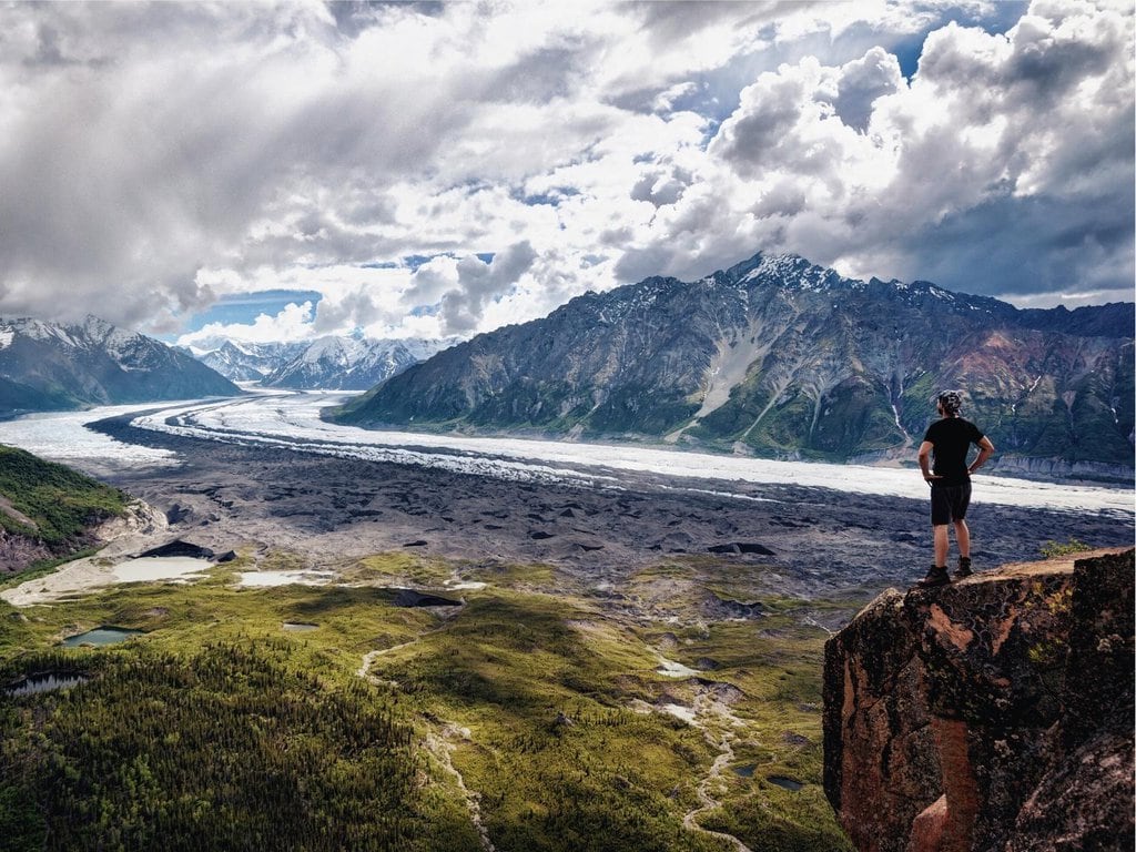 A view of Matanuska Glacier Park in Alaska