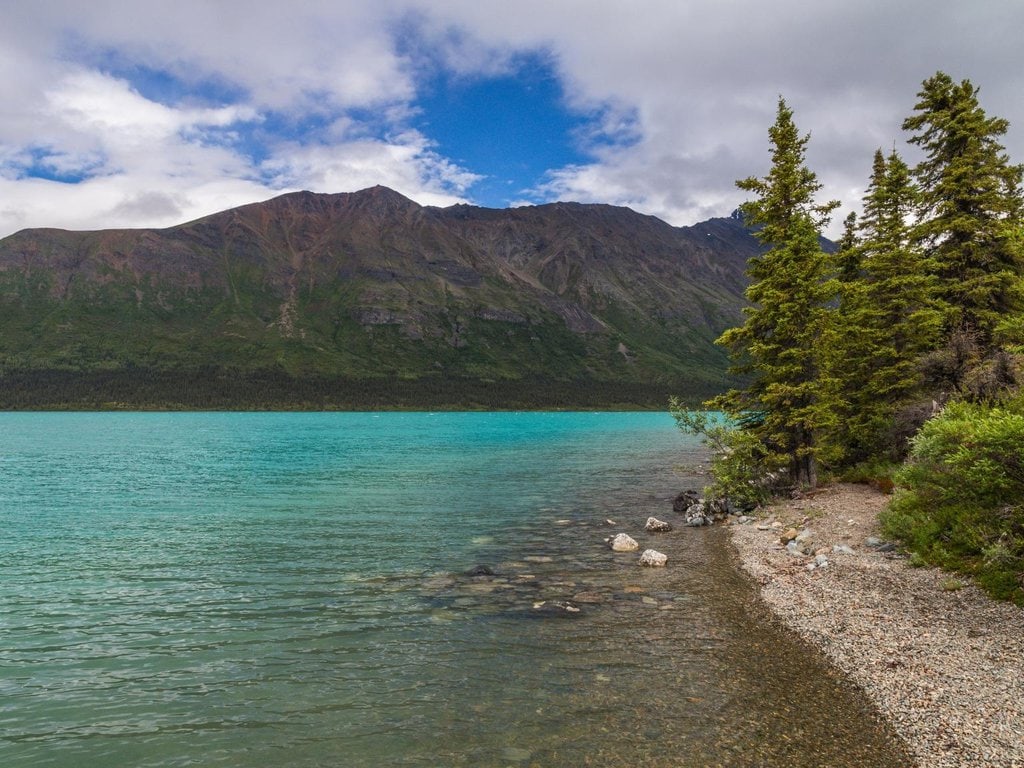 A view of Upper Twin Lake in Alaska