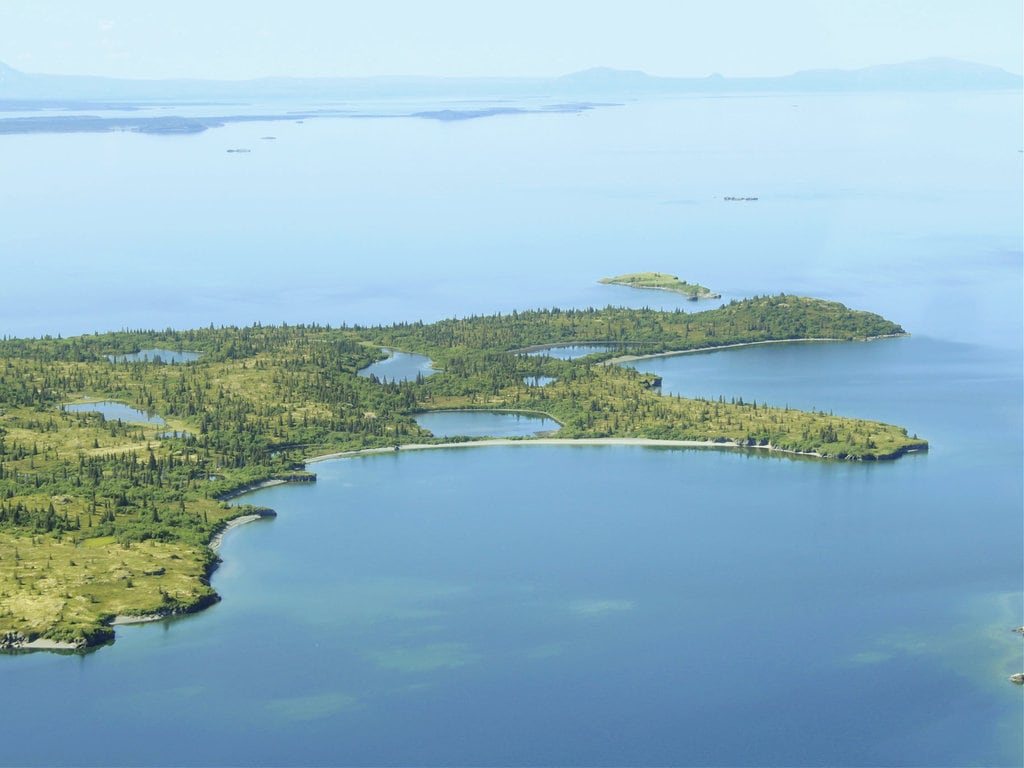 Aerial View of Iliamna Lake